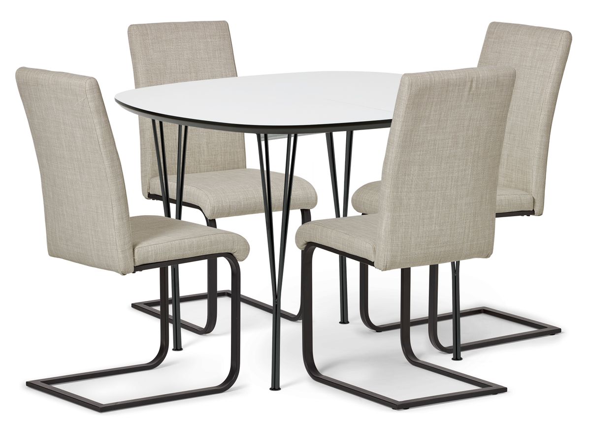 Santino Matgrupp med 4 stolar Jack