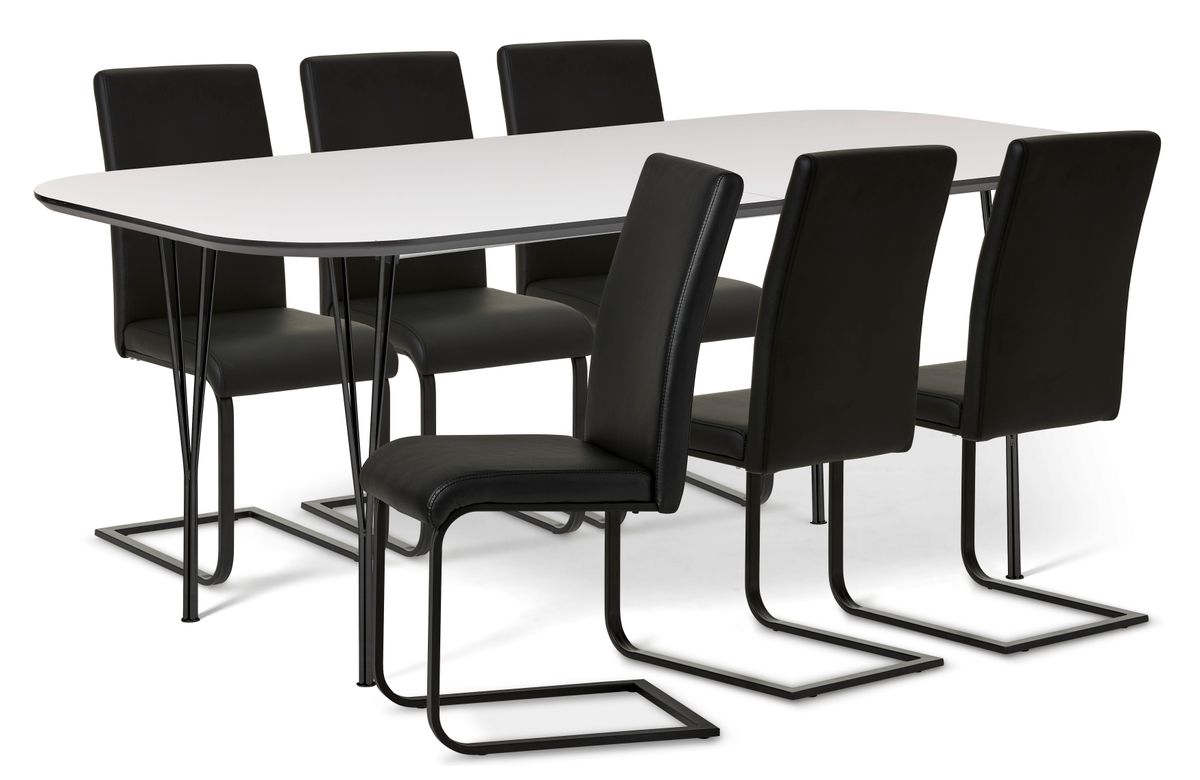 Santino Matgrupp med 6 stolar Jack