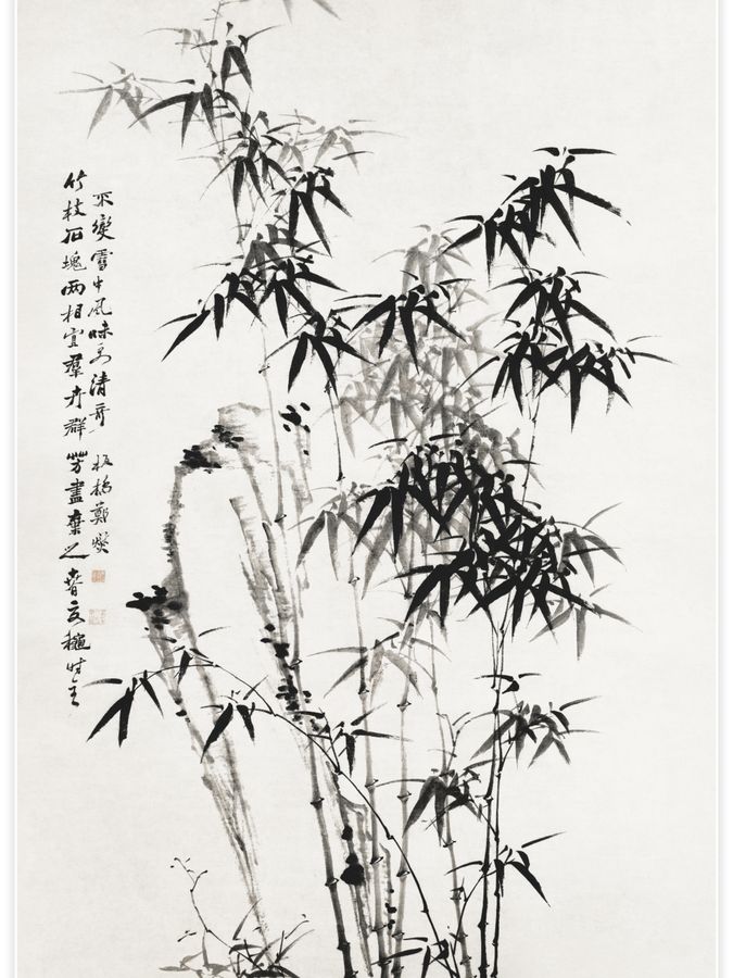 Chinese bamboo Poster