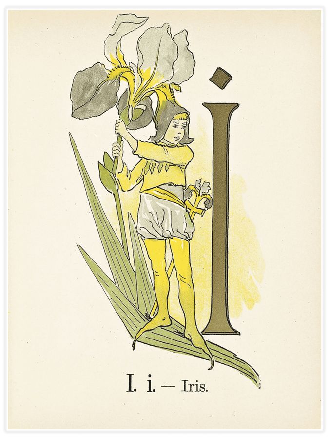 Prinsarnes blomsteralfabet - I Poster