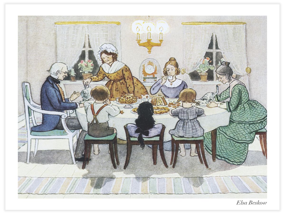 Runt kaffebordet Poster