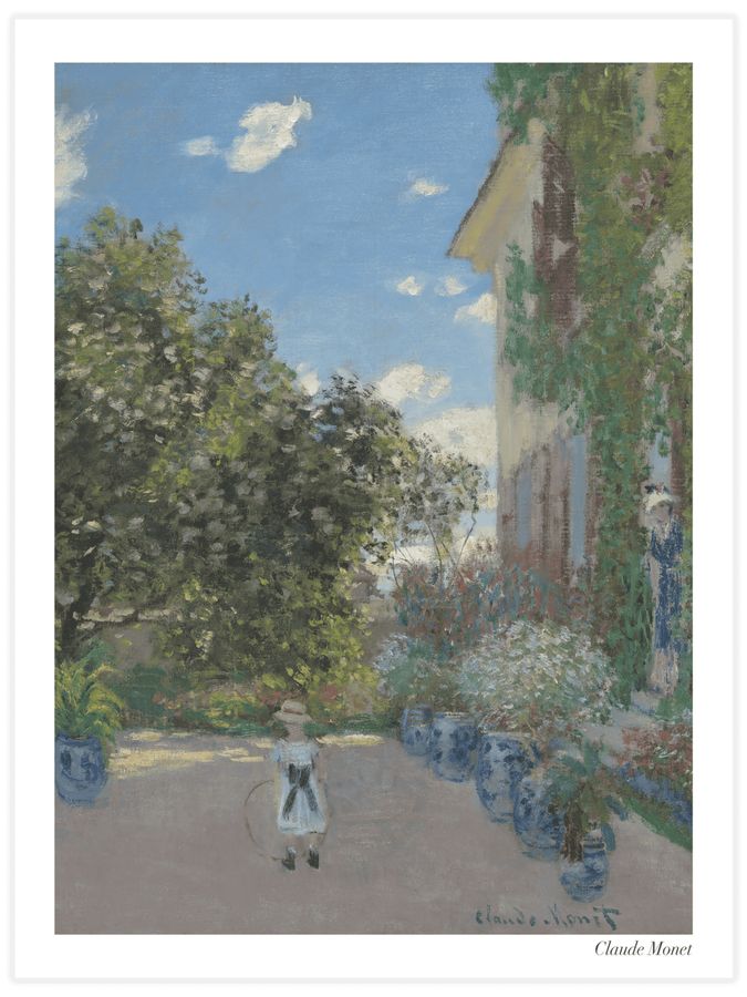 The Artists House at Argenteuil Poster