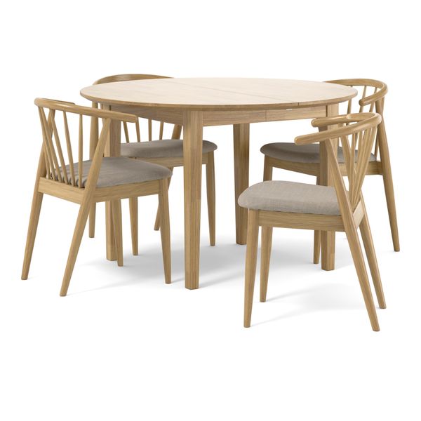 Ekerö Matgrupp med 4 stolar Sixten