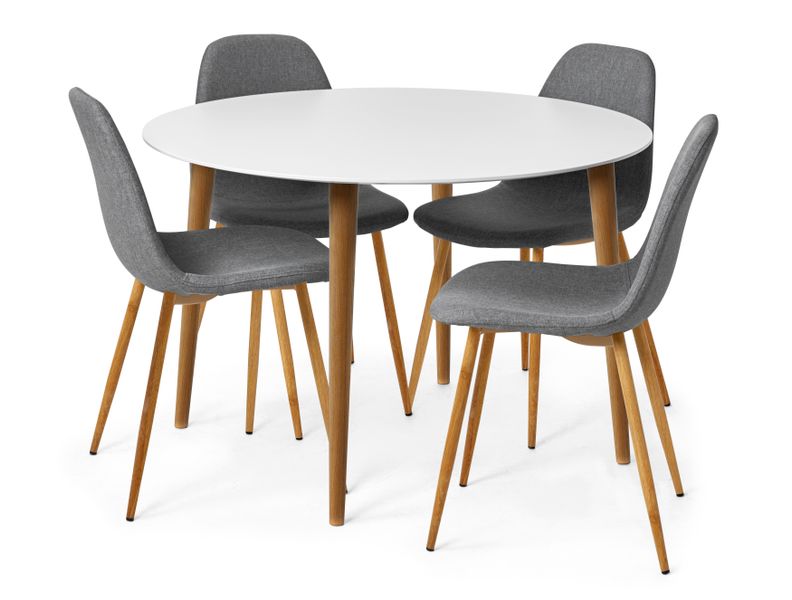 Plaine Matgrupp med 4 stolar Tracy