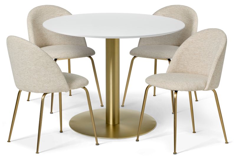 Plaine Matgrupp med 4 stolar Kiwi