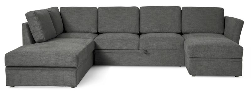 Öland Bäddsoffa med divan vänster och schäslong höger