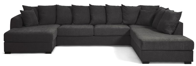 Town 3-sits soffa med schäslong vänster och divan höger