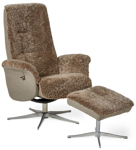 Ullrik Fåtölj med fotpall