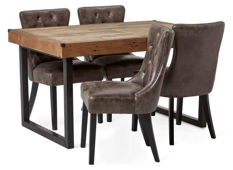 Woodenforge Matgrupp med 4 stolar Dora