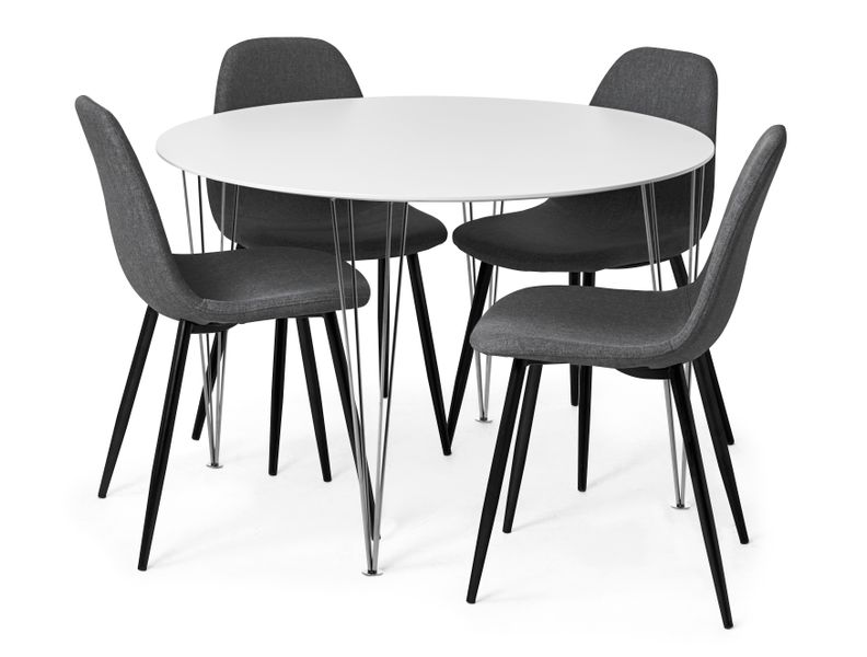 Plaine Matgrupp med 4 stolar Tracy