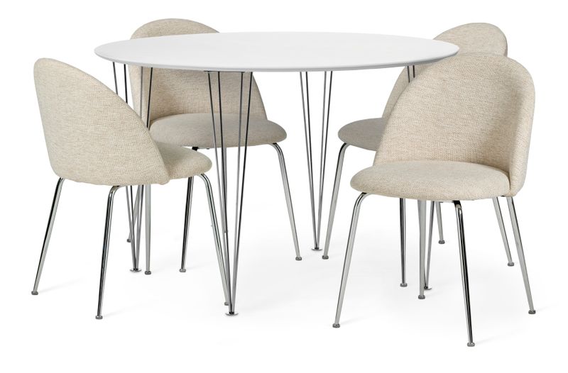 Plaine Matgrupp med 4 stolar Kiwi