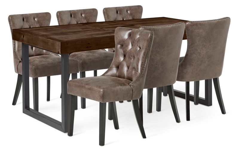 Woodenforge Matgrupp med 6 stolar Dora