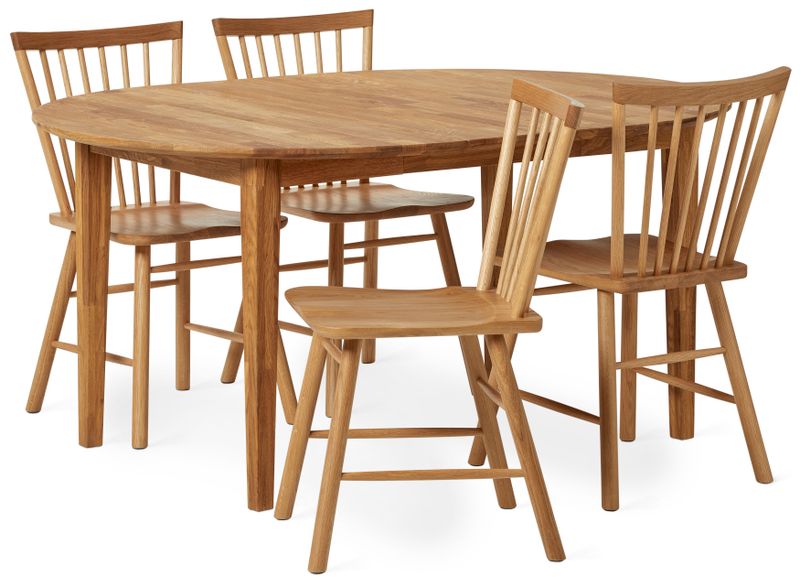 Ekerö Matgrupp med 4 stolar Vista