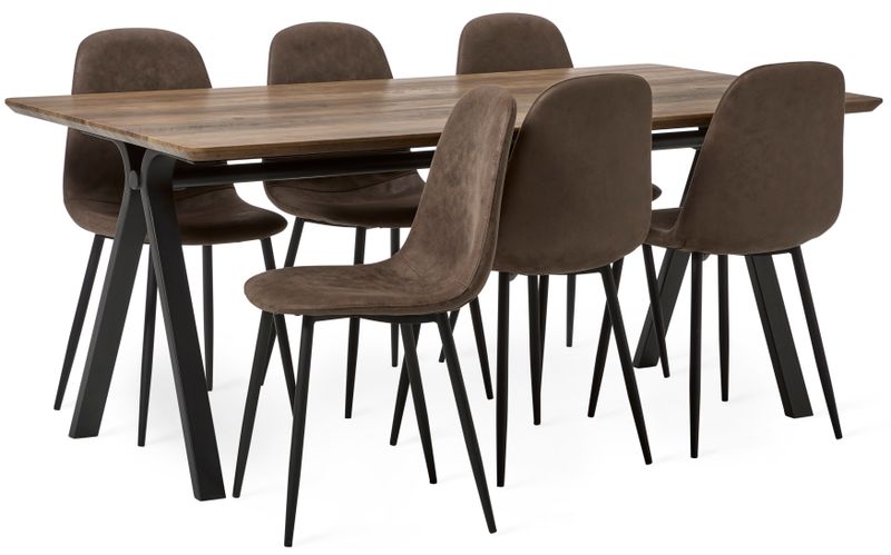 Santos Matgrupp med 6 stolar Tracy