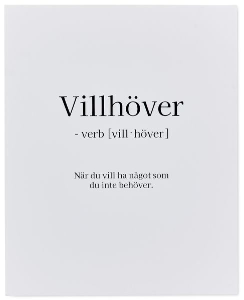 Villhöver Poster