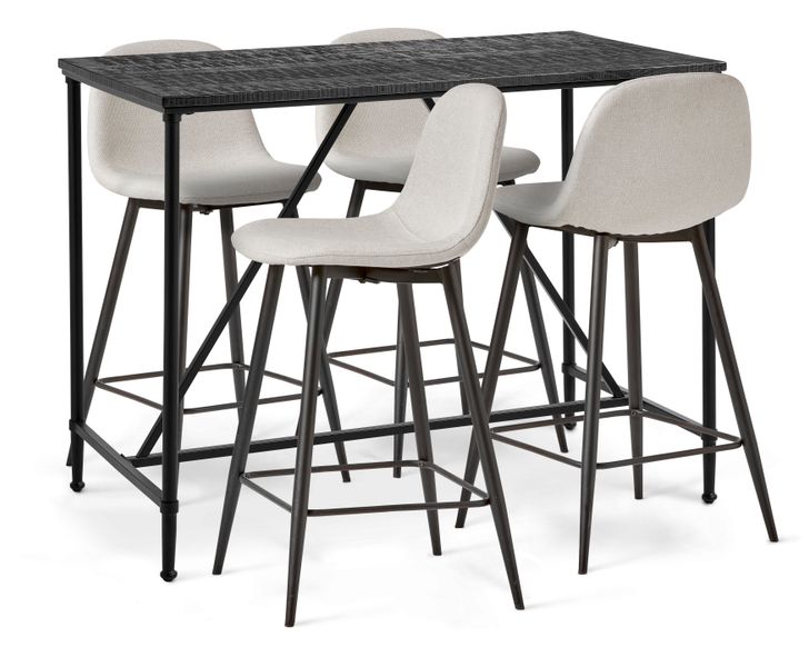 Gotham Matgrupp med 4 barstolar Tracy