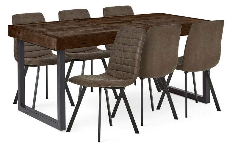 Woodenforge Matgrupp med 6 stolar Santos