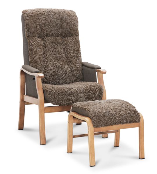 Rune Fåtölj med fotpall