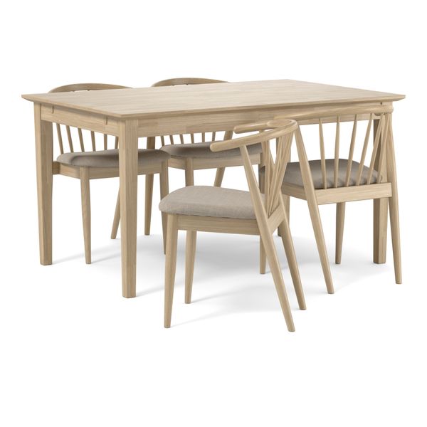 Ekerö Matgrupp med 4 stolar Sixten