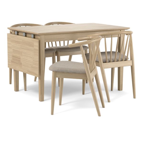 Ekerö Matgrupp med 4 stolar Sixten