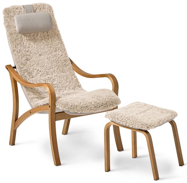 Anne Fåtölj med fotpall