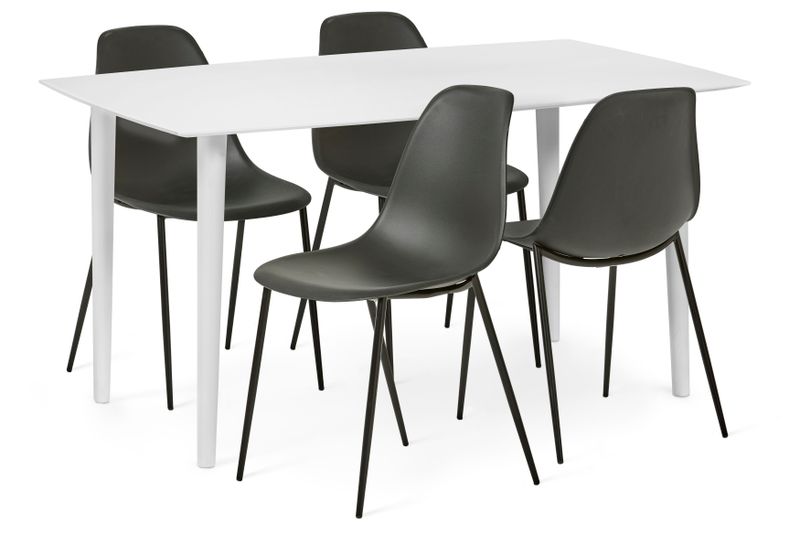 Plaine Matgrupp med 4 stolar Tico