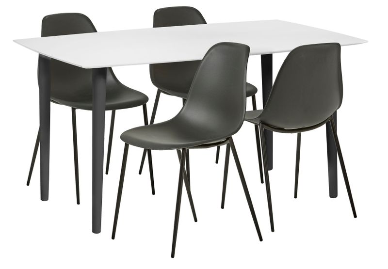 Plaine Matgrupp med 4 stolar Tico