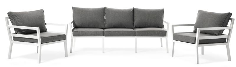 Maxime Utegrupp med soffa och 2 fåtöljer