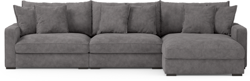 Rossi 3-sits soffa med schäslong höger