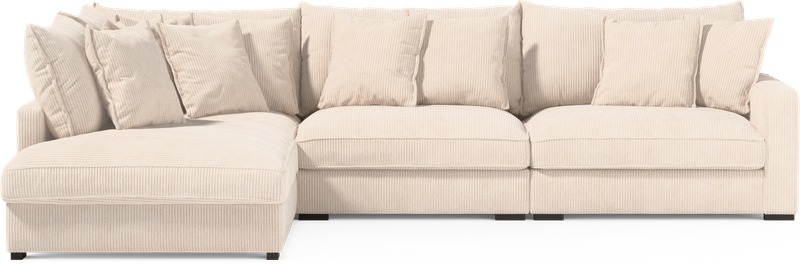 Rossi 3-sits soffa med divan vänster