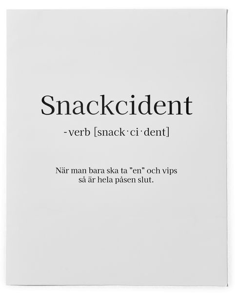 Snackcident Poster
