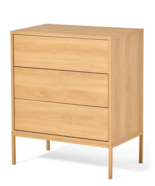 Fransy Byrå med 3 lådor