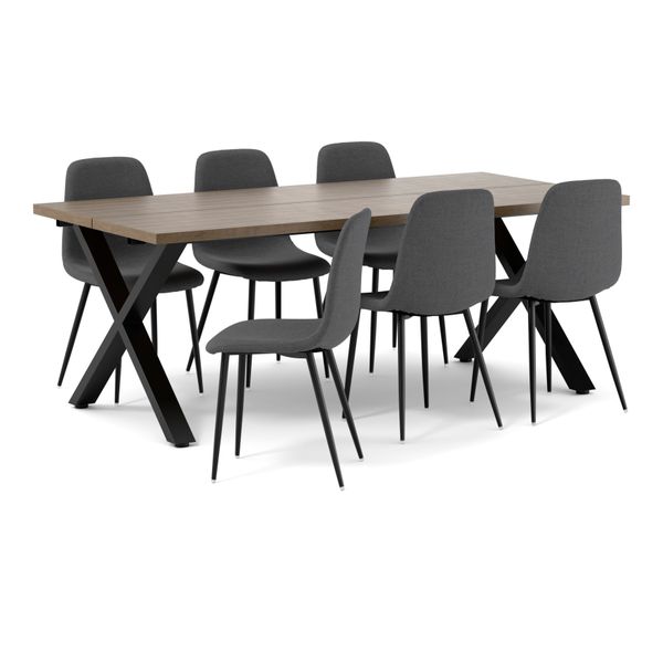 Veneto Matgrupp med 6 stolar Tracy