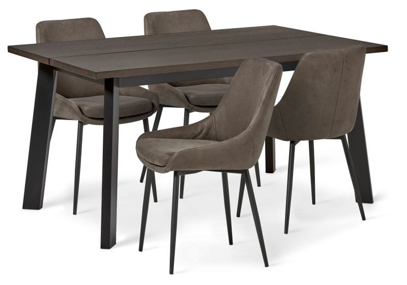 Nomad Matgrupp med 4 stolar Leon