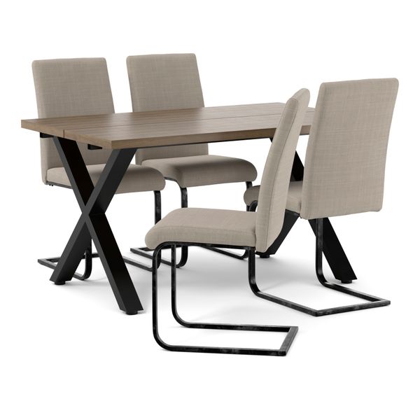 Veneto Matgrupp med 4 stolar Jack