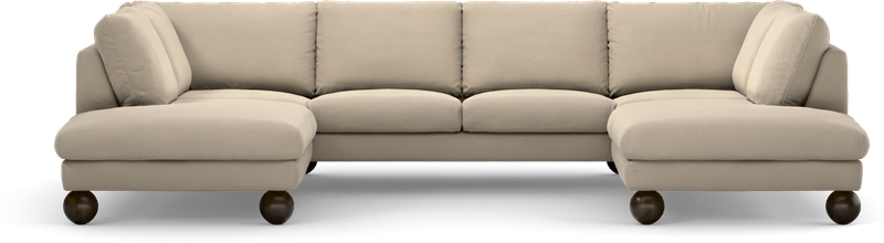 Madison Lux 2-sits soffa med divan vänster och höger