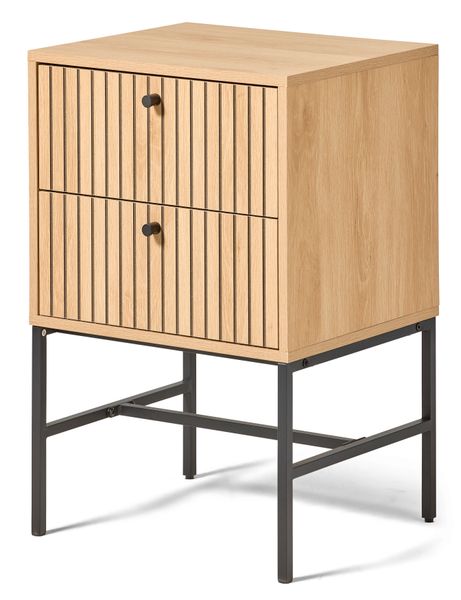 Tino Sängbord med 2 lådor