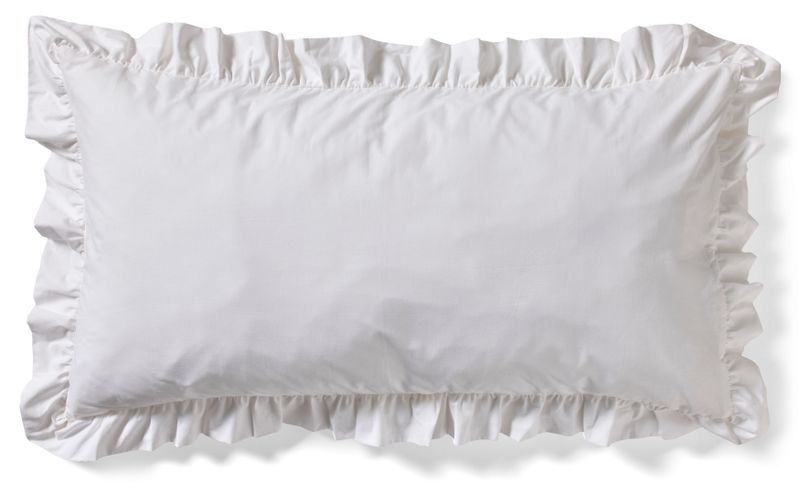 Bridgeport Örngott till hotellkudde i garnfärgad bomull med volang