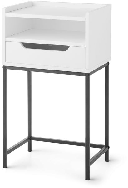 Plint Sängbord med 1 låda & 1 hylla