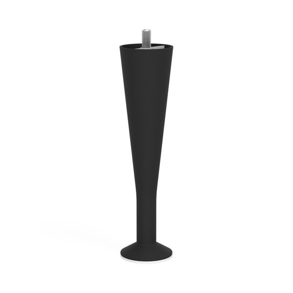 Cape svart metall Sängben 4 pack