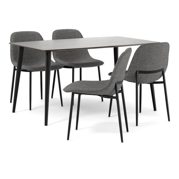 Plaine Matgrupp med 4 stolar Melic