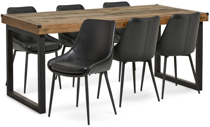 Woodenforge Matgrupp med 6 stolar Leon