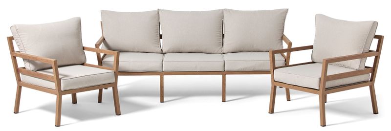 Maxime Utegrupp med soffa och 2 fåtöljer