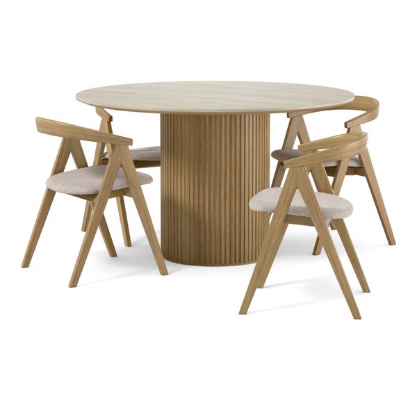 Astrid Matgrupp med 4 stolar Arvid