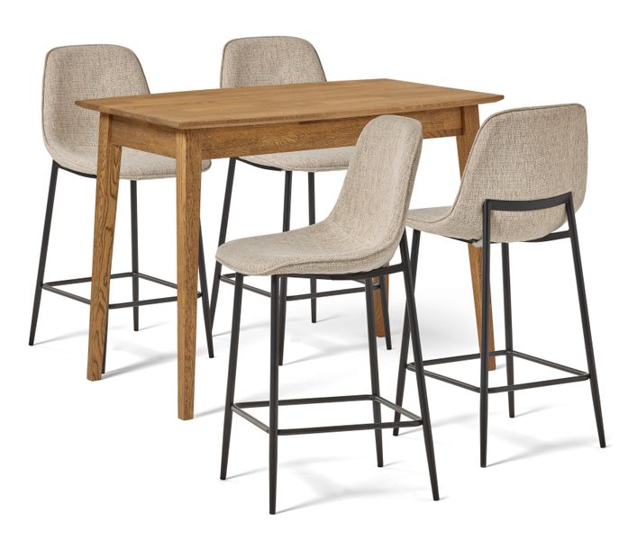 Ekerö Matgrupp med 4 barstolar Melic