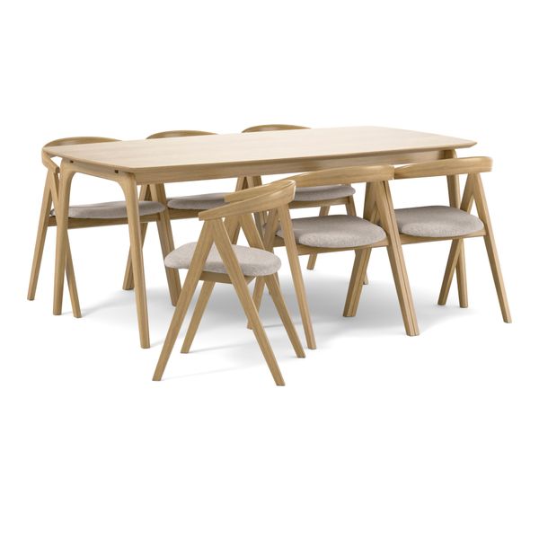 Nashua Matgrupp med 6 stolar Arvid