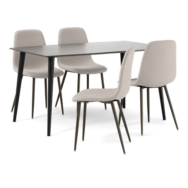 Plaine Matgrupp med 4 stolar Tracy