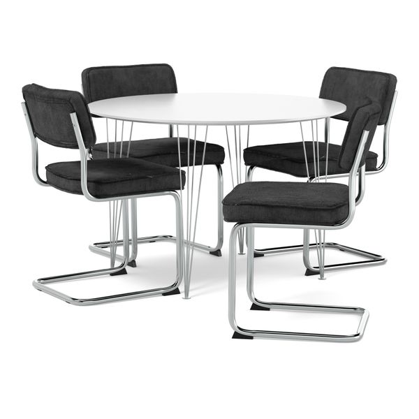 Plaine Matgrupp med 4 stolar Merano