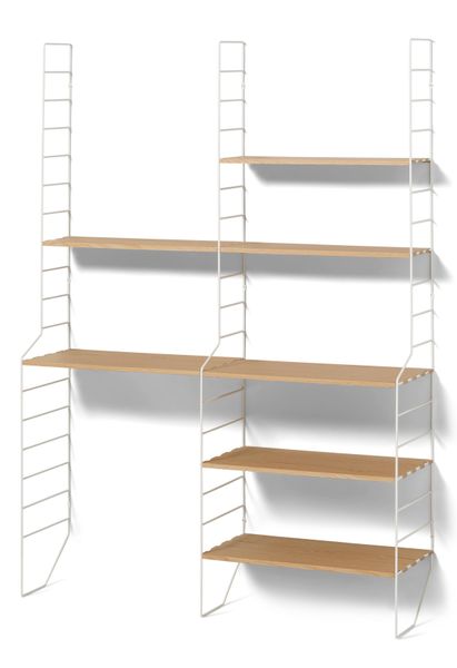 Wera Vägghylla byggbar med 7 hyllplan