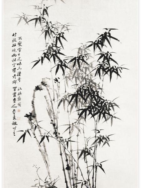 Chinese bamboo Poster